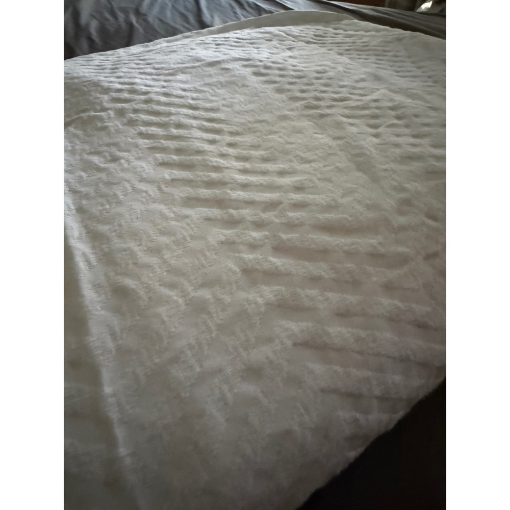 Docofil White 100% Cotton Textured Chevron duvet cover Portugal quiet luxury